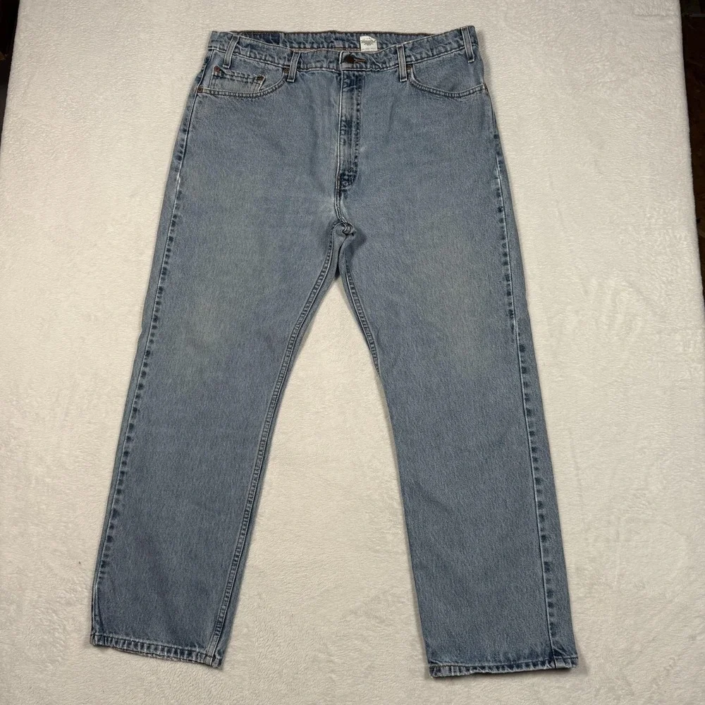 Levis 505 Jeans Mens 40x30 Blue Regular Fit Medium Wash Denim Vintage‎ 98 USA